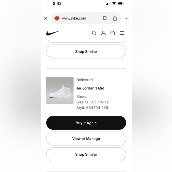 Mens Air Jordan 1 Mid - Picture 6 of 6